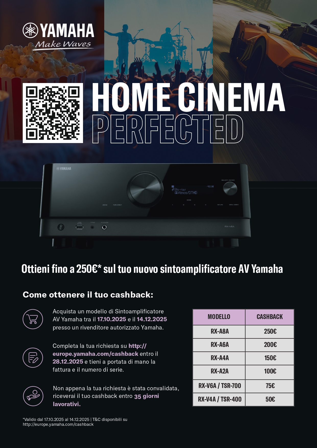 Cashback AVR Yamaha