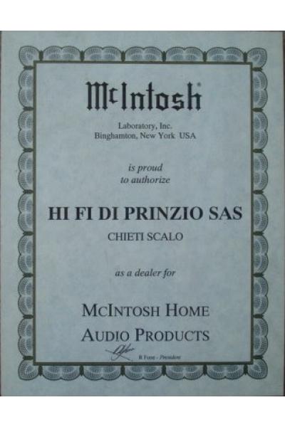 Certificato Ufficiale McIntosh 