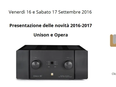 Presentazione novità 2016-2017 Unison-Opera