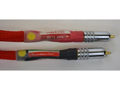 CABLELESS BETA ULTRA RCA 1,10 MT x 2 CABLELESS BETA ULTRA RCA 1,10 MT x 2