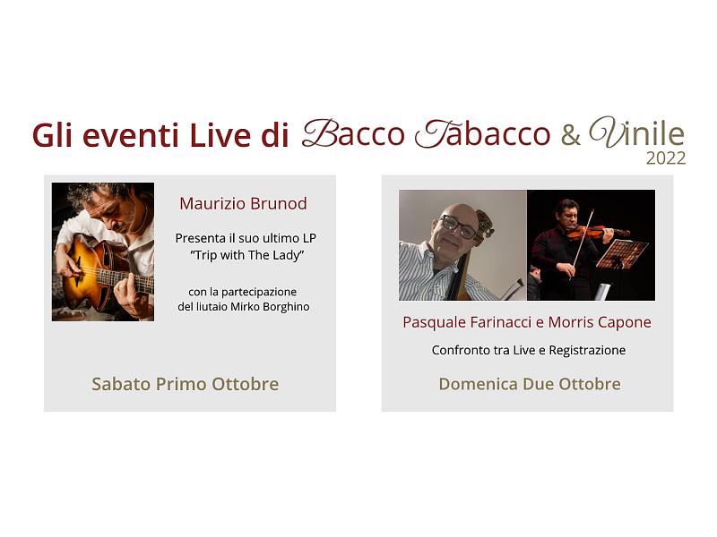 Eventi Live di Bacco Tabacco & Vinile 2022
