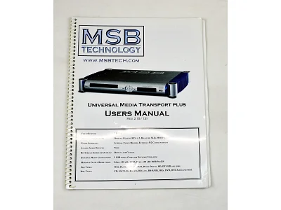 MSB UNIVERSAL MEDIA TRANSPORT PLUS