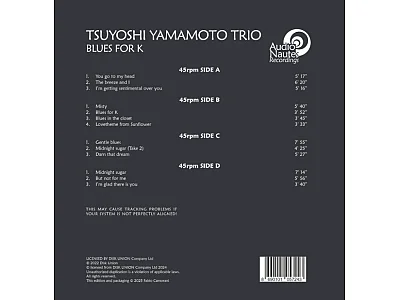 TSUYOSHI YAMAMOTO TRIO: BLUES FOR K