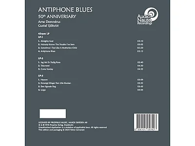 ARNE DOMNÉRUS: ANTIPHONE BLUES 50TH ANNIVERSARY EDITION ARNE DOMNÉRUS: ANTIPHONE BLUES 50TH ANNIVERSARY EDITION