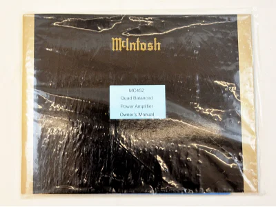 MCINTOSH MC452 MCINTOSH MC452