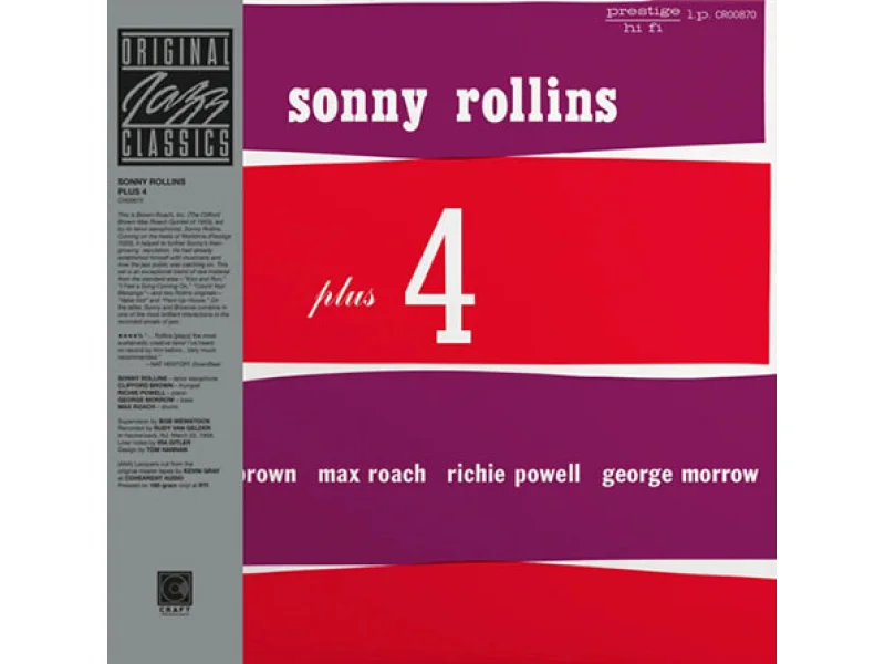 Sound and Music SONNY ROLLINS: PLUS 4 (SERIE ORIGINAL JAZZ CLASSICS)