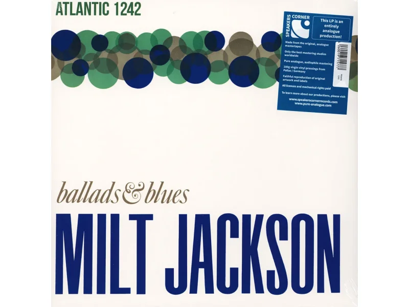 Sound and Music MILT JACKSON: BALLADS & BLUES