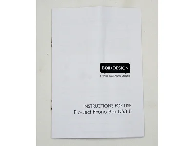 PRO-JECT PHONO BOX DS3 B PRO-JECT PHONO BOX DS3 B