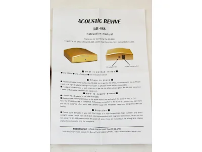 ACOUSTIC REVIVE RR-888 ACOUSTIC REVIVE RR-888